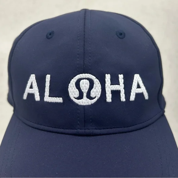 RARE!! Lululemon Navy Aloha Cap - Picture 2 of 5